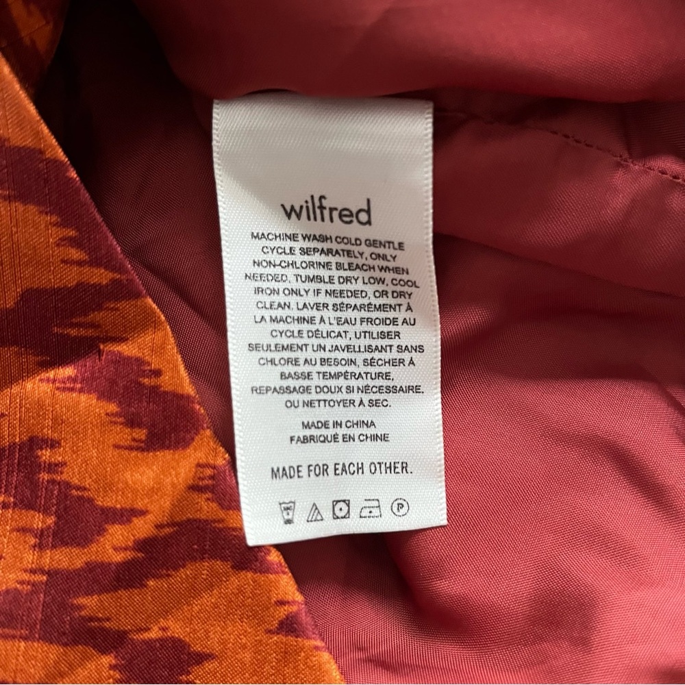Aritzia Wilfred Rhapsody One Puff Sleeve Animal Print Ruched Mini Dress size 2 - Picture 15 of 16